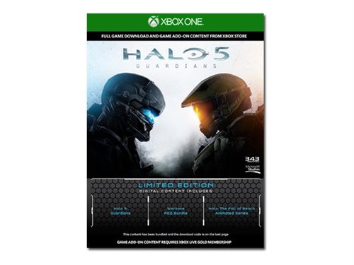 Console Microsoft Xbox One Édition Limitée 1 To + Halo 5 Guardians État correct - 349,95 € Console Microsoft Xbox One Édition Limitée 1 To + Halo 5 Guardians État correct Microsoft reconditionné disponible sur Fnac