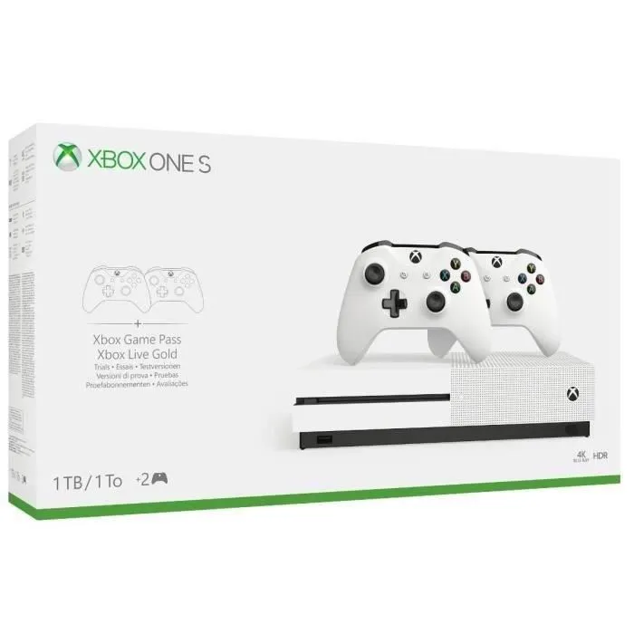 Console Microsoft Xbox One S 1 To + 2 Manettes Blanc - Reconditionné - Excellent état Reconditionné - 179,99 € Console Microsoft Xbox One S 1 To + 2 Manettes Blanc - Reconditionné - Excellent état Reconditionné Microsoft reconditionné disponible sur Cdiscount Seconde Vie