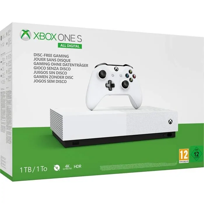 Console Microsoft Xbox One S All Digital 1 To Blanc refurbished - 181,91 € Console Microsoft Xbox One S All Digital 1 To Blanc refurbished reconditionné disponible sur Cdiscount Seconde Vie