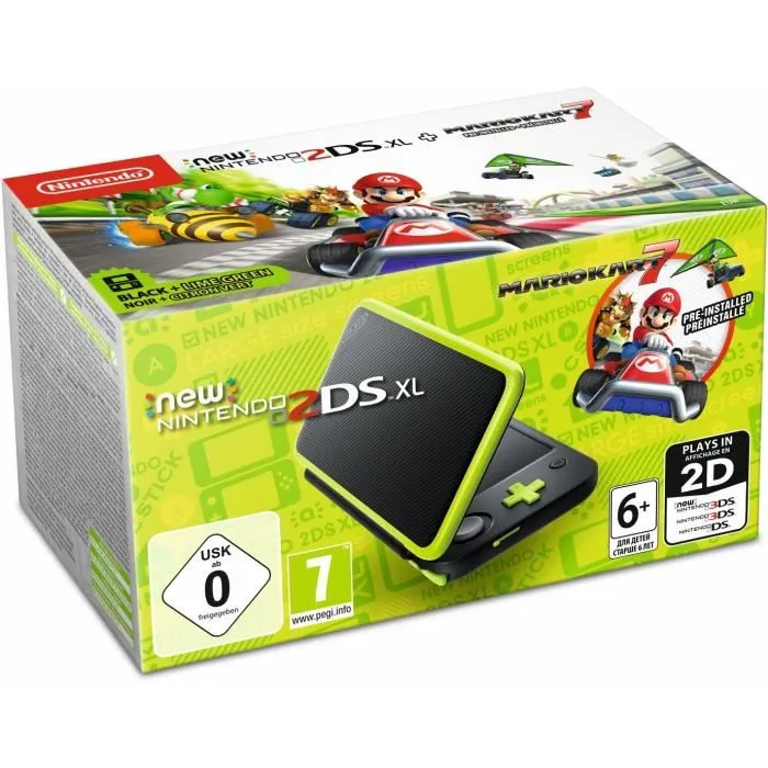 Console New Nintendo 2DS XL Noir/Citron Vert & Mario Kart 7 preinstallé Reconditionné - 399,00 € Console New Nintendo 2DS XL Noir/Citron Vert & Mario Kart 7 preinstallé Reconditionné Nintendo reconditionné disponible sur Cdiscount Seconde Vie