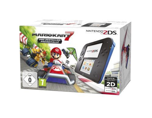Console Nintendo 2DS Noir et Bleu + Mario Kart 7 Préinstallé État correct reconditionné disponible sur Fnac