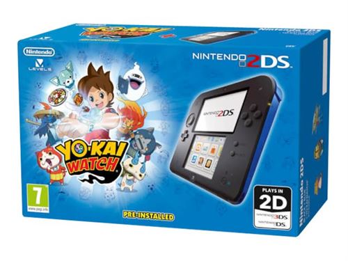 Console Nintendo 2DS Noir et Bleu + Yo-Kai Watch État correct - 259,33 € Console Nintendo 2DS Noir et Bleu + Yo-Kai Watch État correct N/A reconditionné disponible sur Fnac