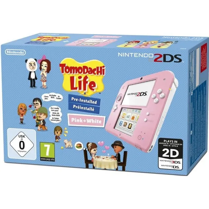 Console Nintendo 2DS • Rose & Blanc + Tomodachi Life (Pré-installé) Reconditionné - 230,00 € Console Nintendo 2DS • Rose & Blanc + Tomodachi Life (Pré-installé) Reconditionné Nintendo reconditionné disponible sur Cdiscount Seconde Vie | Dero