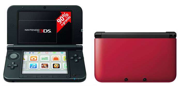 Console Nintendo 3DS XL - rouge + noire État correct N/A reconditionné disponible sur Fnac