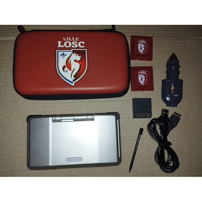 Console Nintendo Ds argent restauré avec coque neuve + Pochette + 1 jeux NDS Phat Fat Tank refurbished reconditionné disponible sur Cdiscount Seconde Vie