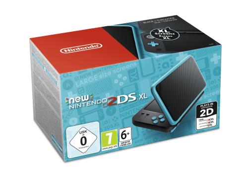 Console Nintendo New 2DS XL Noir et Turquoise État correct Nintendo reconditionné disponible sur Fnac