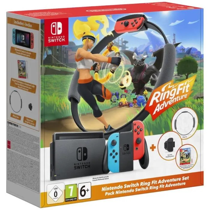 Console Nintendo Switch • Bleu Néon & Rouge Néon + Ring Fit Adventure (Code) Reconditionné - 329,00 € Console Nintendo Switch • Bleu Néon & Rouge Néon + Ring Fit Adventure (Code) Reconditionné Nintendo reconditionné disponible sur Cdiscount Seconde Vie