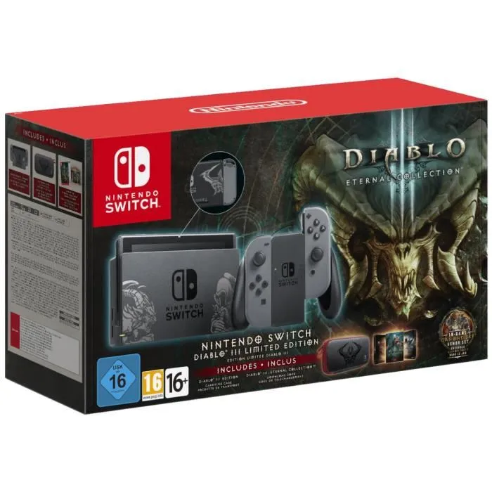 Console Nintendo Switch • Édition Limitée Diablo III + Diablo III: Eternal Collection (Code) + Pochette de transport Reconditionné - 550,00 € Console Nintendo Switch • Édition Limitée Diablo III + Diablo III: Eternal Collection (Code) + Pochette de transport Reconditionné Nintendo reconditionné disponible sur Cdiscount Seconde Vie