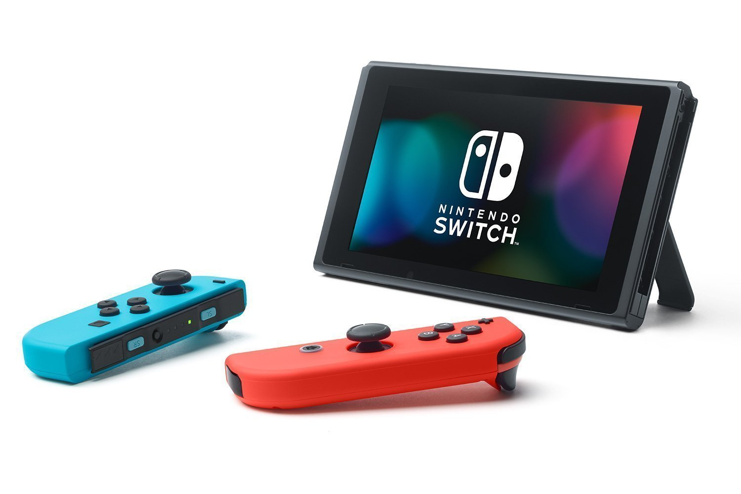 Console NINTENDO Switch Noir (2023) 32 Go + 2 Joy Con Bleu Néon & Rouge Néon Bon état - alternatives disponibles sur Dero Console NINTENDO Switch Noir (2023) 32 Go + 2 Joy Con Bleu Néon & Rouge Néon Bon état reconditionné (offre indisponible)