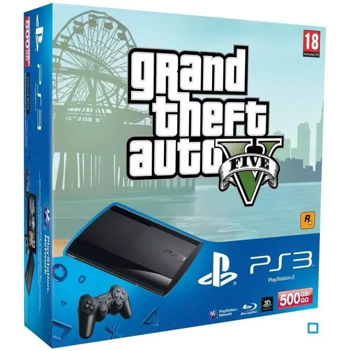 Console Playstation 3 - Super Slim 500 Go - Dualshock 3 - GTA V Reconditionné - 140,00 € Console Playstation 3 - Super Slim 500 Go - Dualshock 3 - GTA V Reconditionné Sony reconditionné disponible sur Cdiscount Seconde Vie