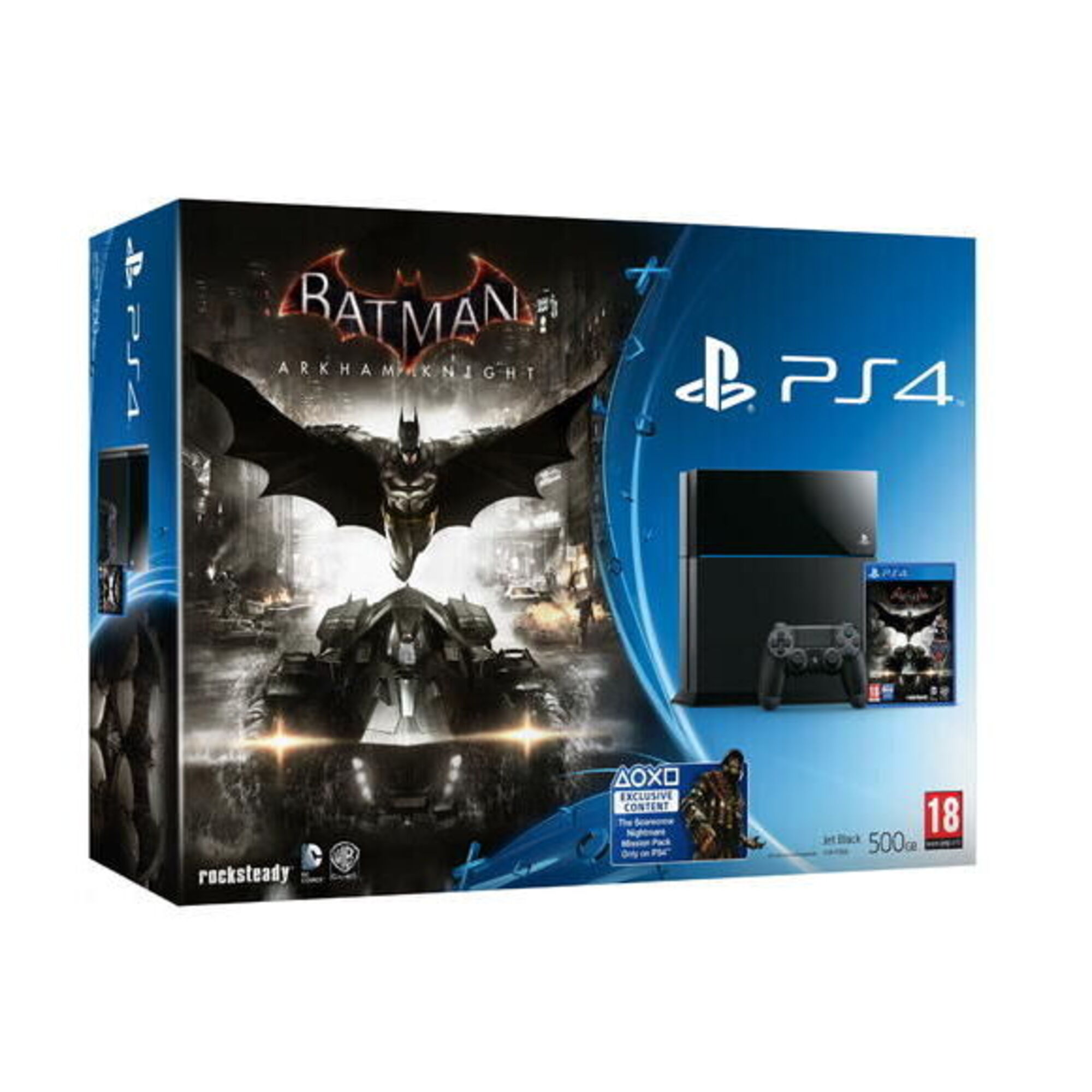 Console PlayStation 4 - jet black + Batman Arkham Knight - Excellent état Parfait état - 239,99 € Console PlayStation 4 - jet black + Batman Arkham Knight - Excellent état Parfait état Sony reconditionné disponible sur Pixmania