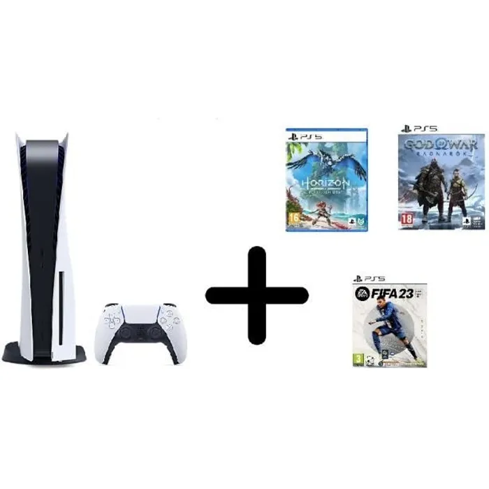 Console Playstation 5 Standard + 3 jeux en téléchargement Reconditionné - 580,00 € Console Playstation 5 Standard + 3 jeux en téléchargement Reconditionné Sony reconditionné disponible sur Cdiscount Seconde Vie