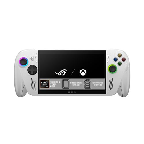 Console portable Asus ROG Xbox Ally 16 Go RAM 512 Go SSD Blanc État correct Asus reconditionné disponible sur Fnac
