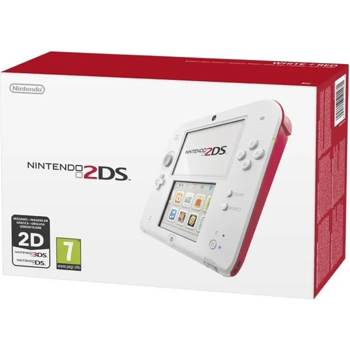 Console portable - NINTENDO - 2DS - Blanc et rouge - 4 Go - Design compact Reconditionné - 130,00 € Console portable - NINTENDO - 2DS - Blanc et rouge - 4 Go - Design compact Reconditionné Nintendo reconditionné disponible sur Cdiscount Seconde Vie