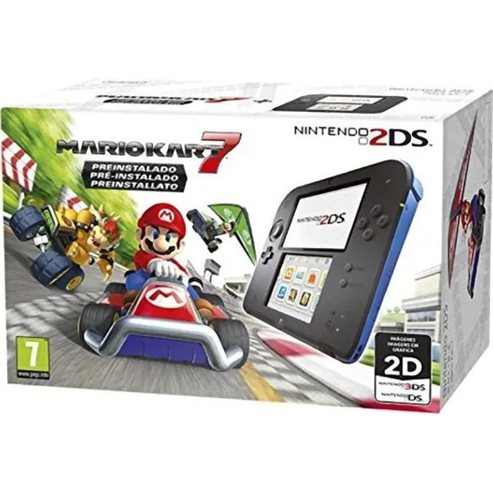 Acheter Console Portable - Nintendo - 2DS - Noir/Bleu - Mario Kart 7 Préinstallé - 4 Go de Stockage Reconditionné - 130,00 € Console Portable - Nintendo - 2DS - Noir/Bleu - Mario Kart 7 Préinstallé - 4 Go de Stockage Reconditionné Nintendo reconditionné disponible sur Cdiscount Seconde Vie
