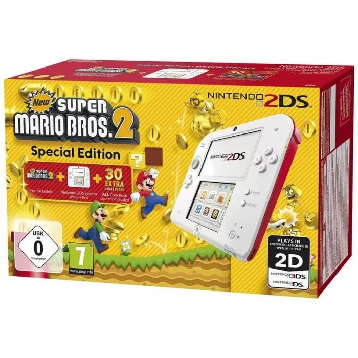 Acheter Console portable - Nintendo 2DS - Rouge/Blanc - Licence Mario - Nouveau Super Mario 2 pré-installé - 4 Go Reconditionné - 158,99 € Console portable - Nintendo 2DS - Rouge/Blanc - Licence Mario - Nouveau Super Mario 2 pré-installé - 4 Go Reconditionné Nintendo reconditionné disponible sur Cdiscount Seconde Vie