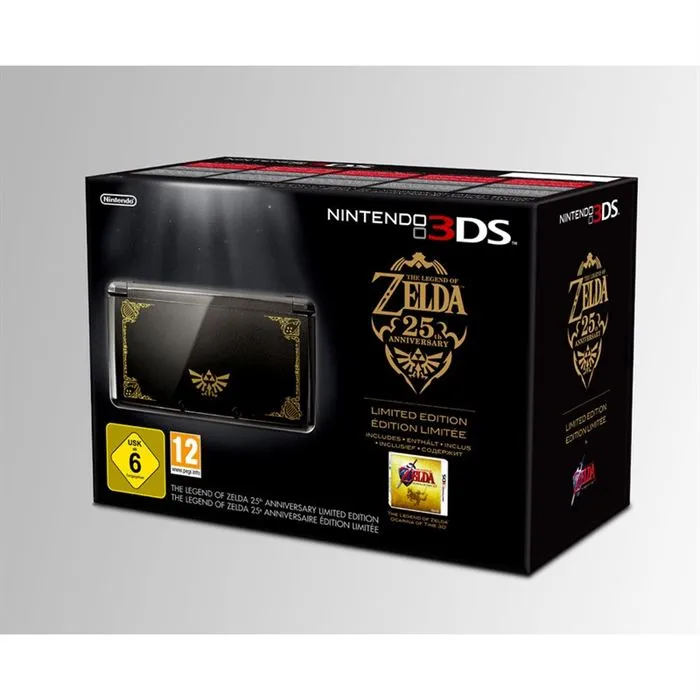 Console portable - Nintendo - 3DS Noire collector - The Legend of Zelda - Ocarina of Time 3D - Pack Anniversaire refurbished reconditionné disponible sur Cdiscount Seconde Vie