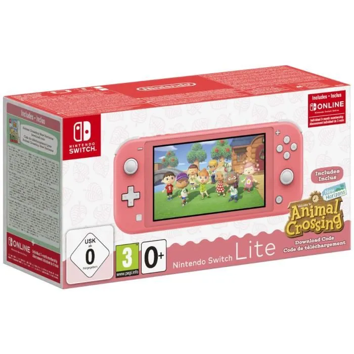 Console portable Nintendo Switch Lite • Corail + Animal Crossing: New Horizons (Code) + 3 mois dabonnement NSO (Code) Reconditionné - 240,00 € Console portable Nintendo Switch Lite • Corail + Animal Crossing: New Horizons (Code) + 3 mois dabonnement NSO (Code) Reconditionné Nintendo reconditionné disponible sur Cdiscount Seconde Vie