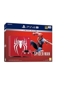Console PS 4 Pro 1 To Rouge + Manette DualShock Edition Spéciale Marvel's Spider-man Bon état Sony reconditionné disponible sur Darty | Dero