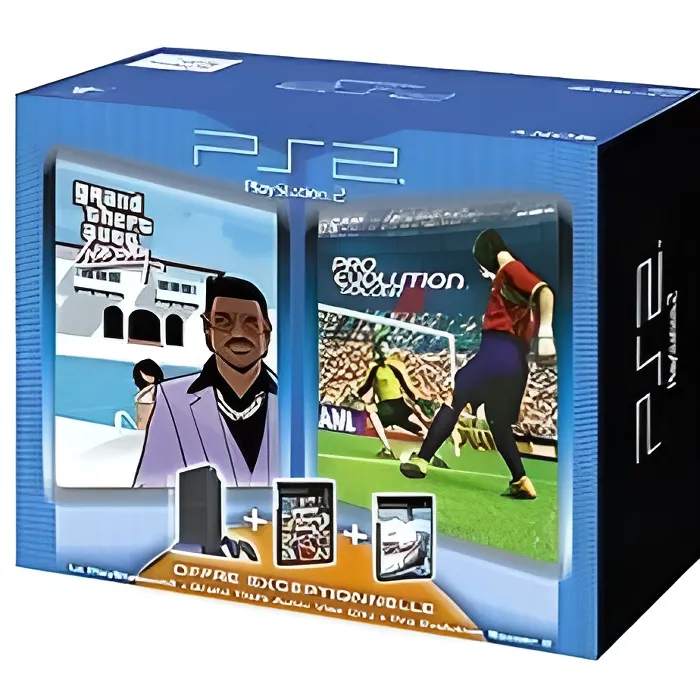 CONSOLE PS2 + GTA VICE CITY + PRO EVOLUTION 2 refurbished reconditionné disponible sur Cdiscount Seconde Vie