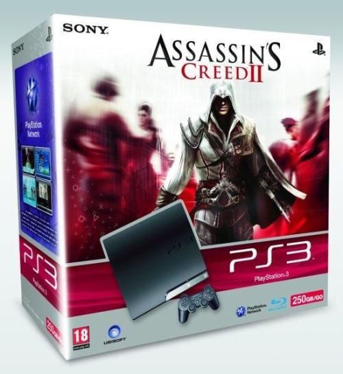 Console PS3 Slim 250 Go Sony + Assassin's Creed 2 État correct Sony reconditionné disponible sur Fnac