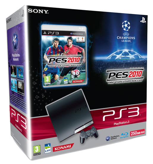 Console PS3 Slim 250 Go Sony + PES 2010 État correct Sony reconditionné disponible sur Fnac