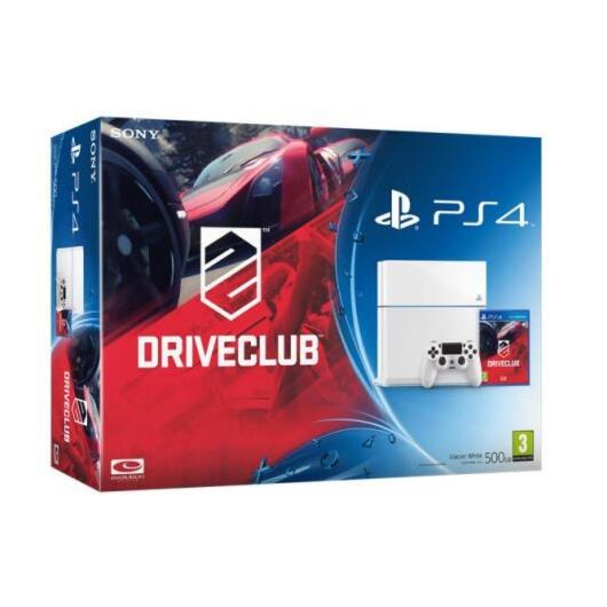 Console PS4 500 Go Blanche + DriveClub - Très bon état Très bon état Sony reconditionné disponible sur Pixmania | Dero