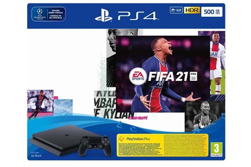 Console PS4 500 Go + FIFA 21 + Pack FUT + PS+ 14 jours État correct N/A reconditionné disponible sur Fnac
