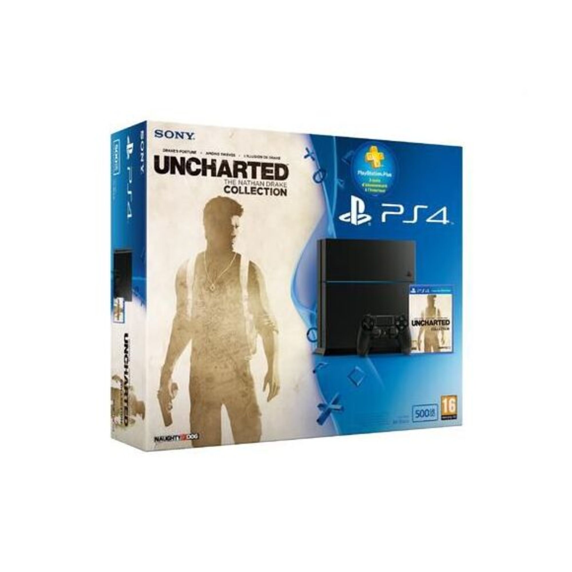 Console PS4 500Go + Uncharted : The Nathan Drake Collection + PS Plus 3 mois - Très bon état Très bon état - 389,99 € Console PS4 500Go + Uncharted : The Nathan Drake Collection + PS Plus 3 mois - Très bon état Très bon état Sony reconditionné disponible sur Pixmania