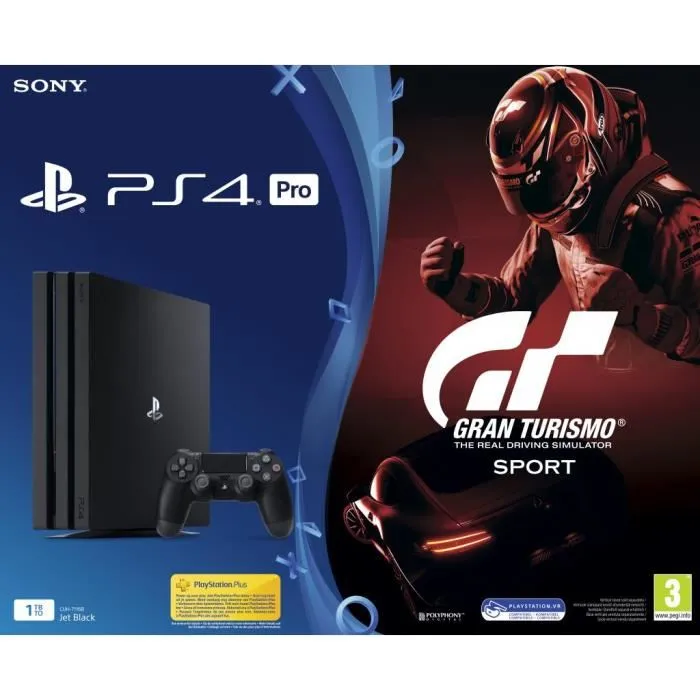 Acheter CONSOLE PS4 PRO - 1TO BLACK - BUNDLE GT SPORT refurbished - 198,99 € CONSOLE PS4 PRO - 1TO BLACK - BUNDLE GT SPORT refurbished reconditionné disponible sur Cdiscount Seconde Vie
