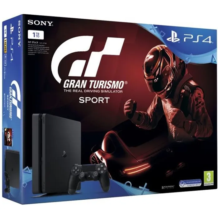 Console PS4 Slim 1To Noire/Jet Black + Gran Turismo Sport + Qui Es-Tu ? (Jeu PlayLink à télécharger) - PlayStation Officiel Reconditionné - 250,00 € Console PS4 Slim 1To Noire/Jet Black + Gran Turismo Sport + Qui Es-Tu ? (Jeu PlayLink à télécharger) - PlayStation Officiel Reconditionné Sony Interactive Entertainment reconditionné disponible sur Cdiscount Seconde Vie