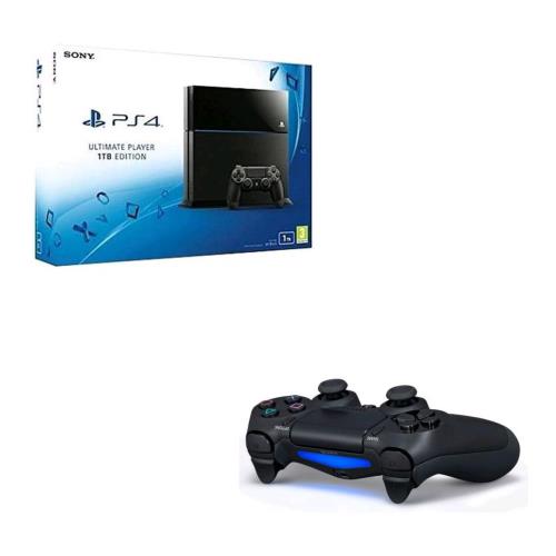 Console PS4 Sony 1 To Noire + Manette Sony Dual Shock 4 PS4 État correct Sony reconditionné disponible sur Fnac