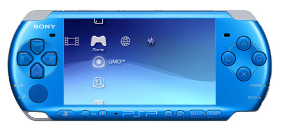 Console PSP 3000 Slim & Lite bleue Sony État correct Sony reconditionné disponible sur Fnac