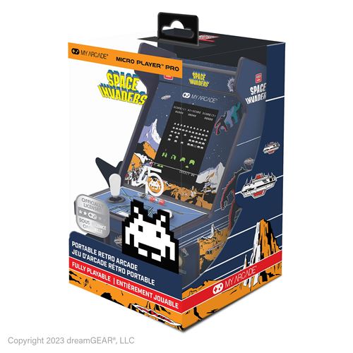 Console rétrogaming Just For Games Micro Player PRO Space Invaders Noir et Orange État correct - 21,99 € Console rétrogaming Just For Games Micro Player PRO Space Invaders Noir et Orange État correct Just For Games reconditionné disponible sur Fnac