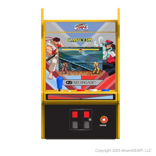 Console rétrogaming Just For Games Micro Player PRO Super Street Fighter II Blanc et Orange État correct - 39,99 € Console rétrogaming Just For Games Micro Player PRO Super Street Fighter II Blanc et Orange État correct Just For Games reconditionné disponible sur Fnac