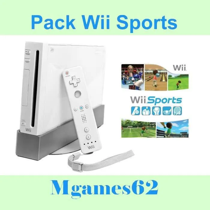 Acheter Console salon - Nintendo - Wii Blanche - Pack Wii Sports - Collector refurbished - 129,90 € Console salon - Nintendo - Wii Blanche - Pack Wii Sports - Collector refurbished reconditionné disponible sur Cdiscount Seconde Vie