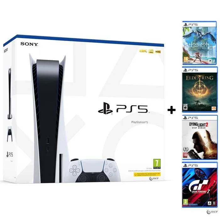 Console salon - Sony - Playstation 5 Edition standard - 825 Go - Blanc - 4 jeux inclus Reconditionné - 728,97 € Console salon - Sony - Playstation 5 Edition standard - 825 Go - Blanc - 4 jeux inclus Reconditionné Sony reconditionné disponible sur Cdiscount Seconde Vie
