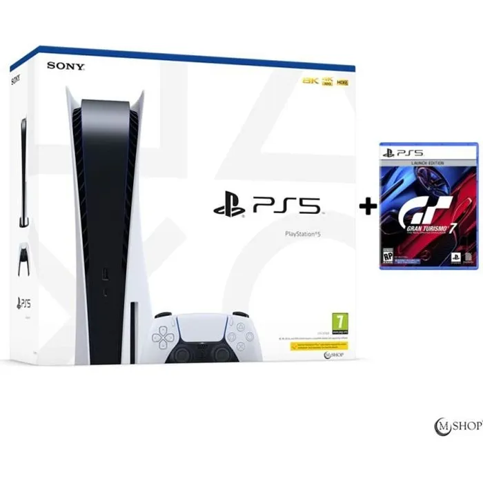 Console salon - Sony - PlayStation 5 Édition Standard - 825 Go - Blanc - Gran Turismo 7 PS5 Reconditionné - 599,00 € Console salon - Sony - PlayStation 5 Édition Standard - 825 Go - Blanc - Gran Turismo 7 PS5 Reconditionné Sony reconditionné disponible sur Cdiscount Seconde Vie