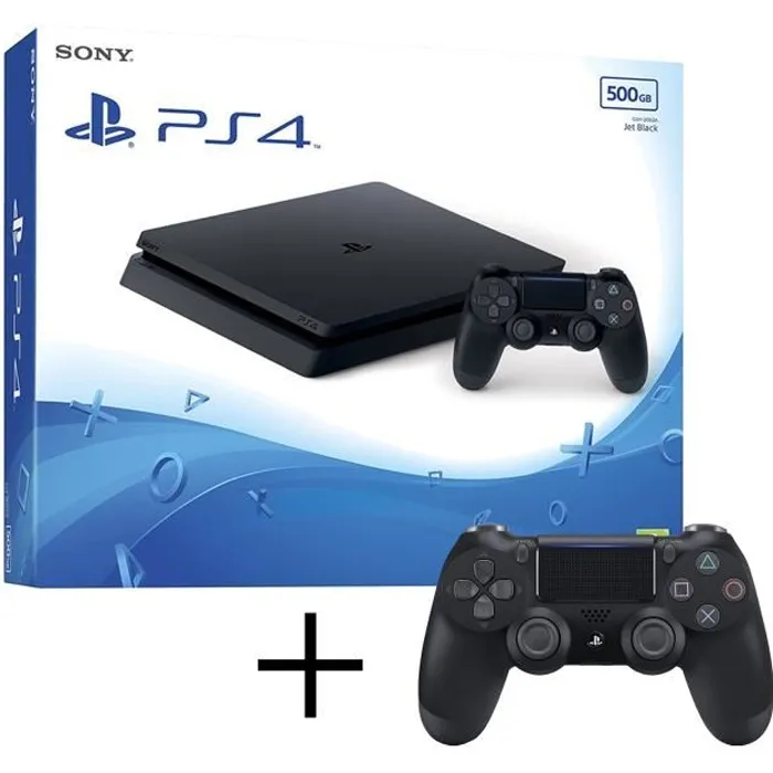 Console salon - Sony - PS4 Slim 500Go - Noir - 2 manettes max - Plateforme PS4 refurbished - 201,91 € Console salon - Sony - PS4 Slim 500Go - Noir - 2 manettes max - Plateforme PS4 refurbished reconditionné disponible sur Cdiscount Seconde Vie