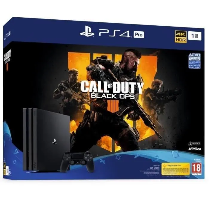 Console Sony PlayStation 4 Pro 1 To + Manette + Jeu Call Of Duty Black Ops 4 - Noir - Reconditionné - Excellent état Reconditionné - 247,99 € Console Sony PlayStation 4 Pro 1 To + Manette + Jeu Call Of Duty Black Ops 4 - Noir - Reconditionné - Excellent état Reconditionné Sony reconditionné disponible sur Cdiscount Seconde Vie