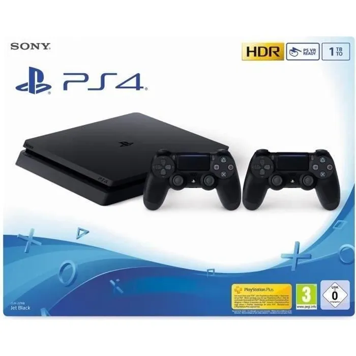 Console Sony PlayStation 4 Slim 1 To + 2 Manettes - Noir - Reconditionné - Etat correct Reconditionné - 198,99 € Console Sony PlayStation 4 Slim 1 To + 2 Manettes - Noir - Reconditionné - Etat correct Reconditionné Sony reconditionné disponible sur Cdiscount Seconde Vie