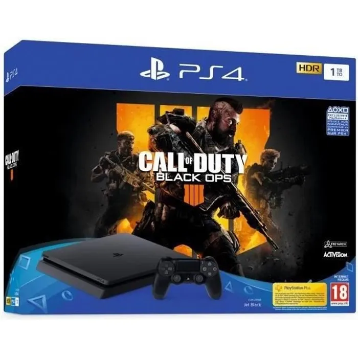 Acheter Console Sony PlayStation 4 Slim 1 To + Manette + Jeu Call Of Duty Black Ops 4 - Noir - Reconditionné - Etat correct Reconditionné - 213,90 € Console Sony PlayStation 4 Slim 1 To + Manette + Jeu Call Of Duty Black Ops 4 - Noir - Reconditionné - Etat correct Reconditionné Sony reconditionné disponible sur Cdiscount Seconde Vie
