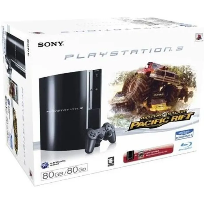 Console Sony PS3 Motorstorm Pacific Rift Playstation 3 - 80 Go - Full HD - Jeu inclus Reconditionné - 130,00 € Console Sony PS3 Motorstorm Pacific Rift Playstation 3 - 80 Go - Full HD - Jeu inclus Reconditionné reconditionné disponible sur Cdiscount Seconde Vie