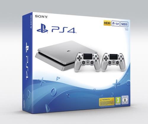 Console Sony PS4 500 Go Argent + 2ème manette DualShock 4 Argent État correct Sony reconditionné disponible sur Fnac