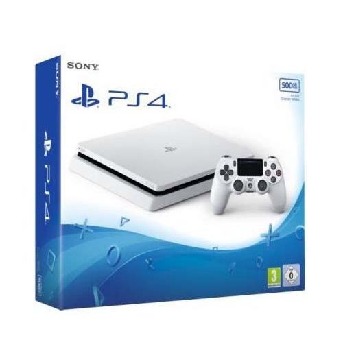 Console Sony PS4 Slim 500 Go Blanc État correct Sony reconditionné disponible sur Fnac