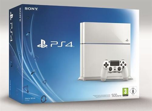 Console Sony PS4 Slim 500 Go Blanche + Manette Dual Shock Blanche PS4 État correct Sony reconditionné disponible sur Fnac