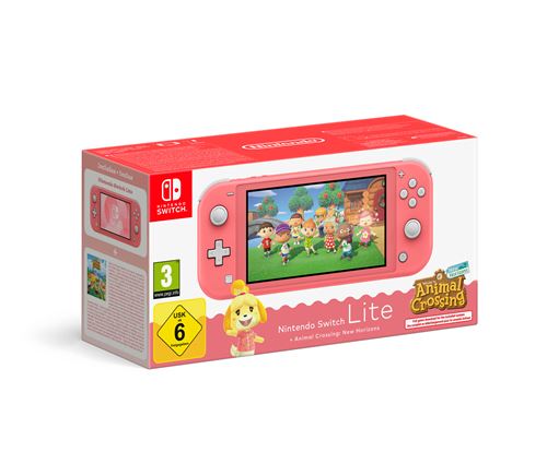 Console Switch Lite Corail + Animal Crossing NH État correct Nintendo reconditionné disponible sur Fnac