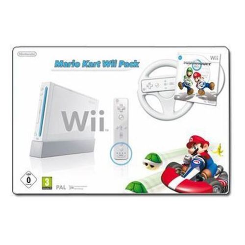 Console Wii blanche Nintendo + Wiimote Plus + Mario Kart Wii + Volant État correct N/A reconditionné disponible sur Fnac