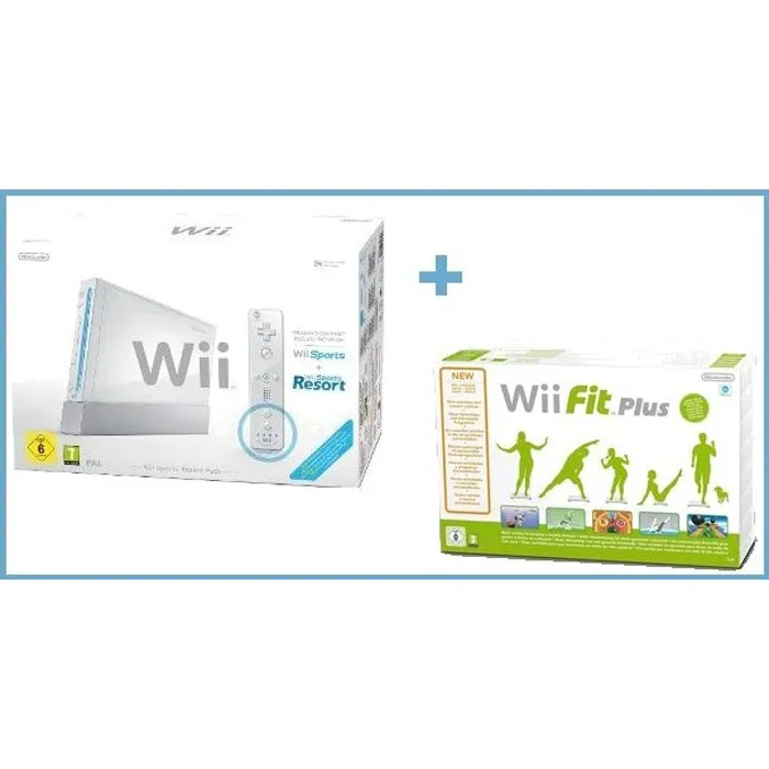 Console Wii Blanche Sports Resorts + Wii Fit Plus - Nintendo - Pack Spécial - Sans fil Reconditionné - 157,90 € Console Wii Blanche Sports Resorts + Wii Fit Plus - Nintendo - Pack Spécial - Sans fil Reconditionné reconditionné disponible sur Cdiscount Seconde Vie | Dero