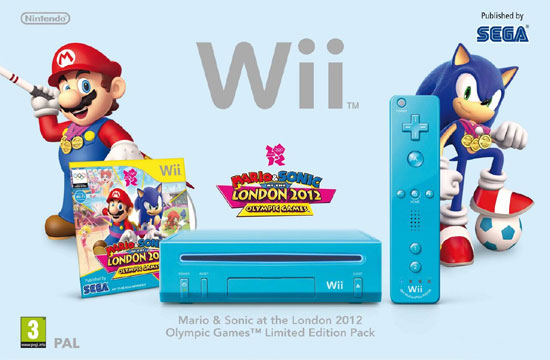 Console Wii bleue Nintendo + Wiimote Plus + Mario et Sonic aux Jeux Olympiques de Londres 2012 État correct N/A reconditionné disponible sur Fnac